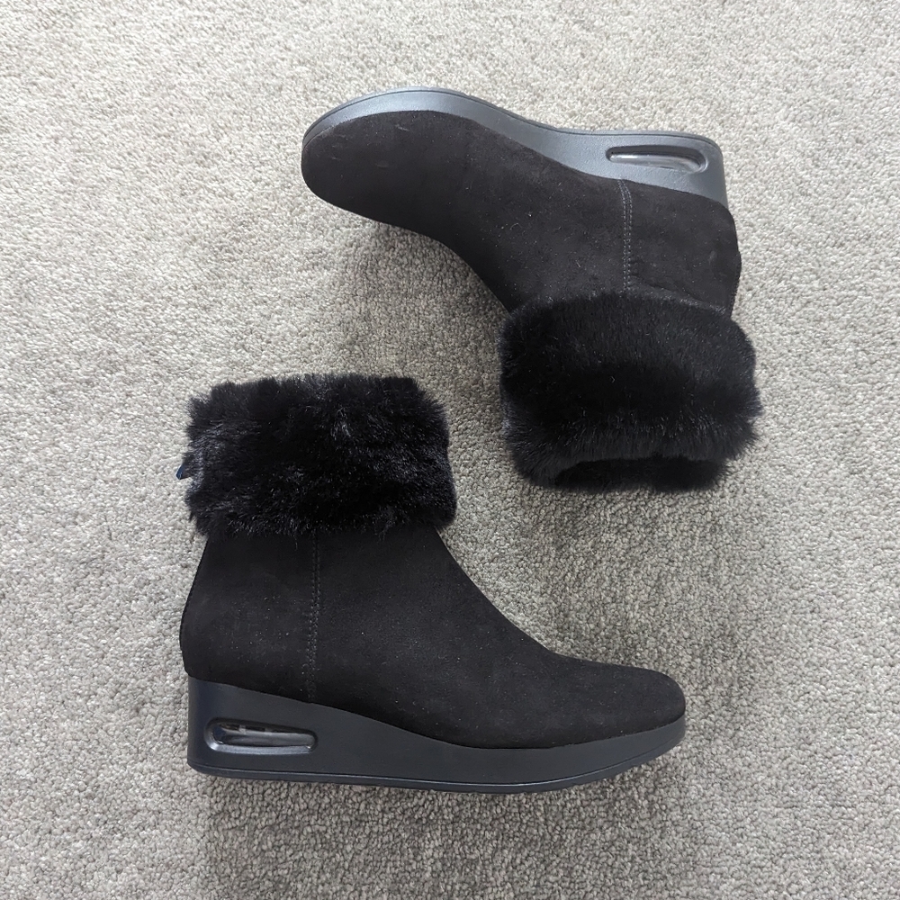 Dkny Women's Abri Booties Size 6 NEW NWT Faux Fur